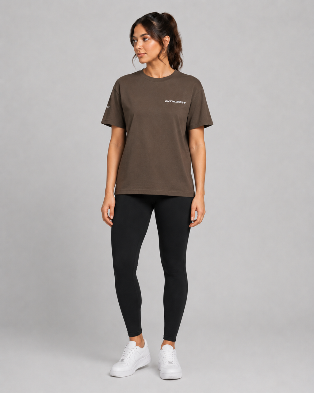 Deep Brown Essential Tee