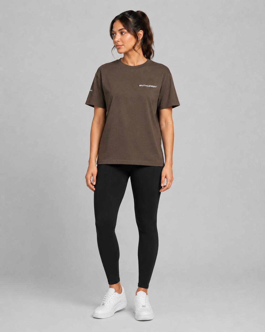 Deep Brown Essential Tee