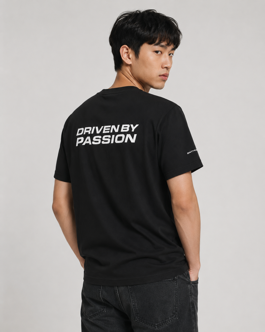 Charcoal Black Essential Tee