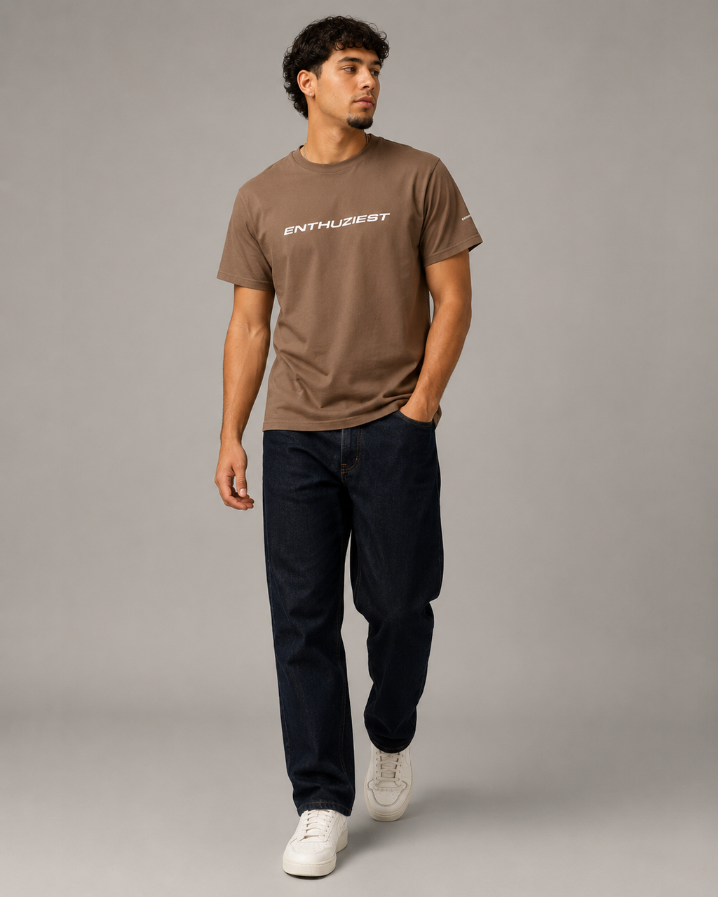 Deep Brown Essential Tee